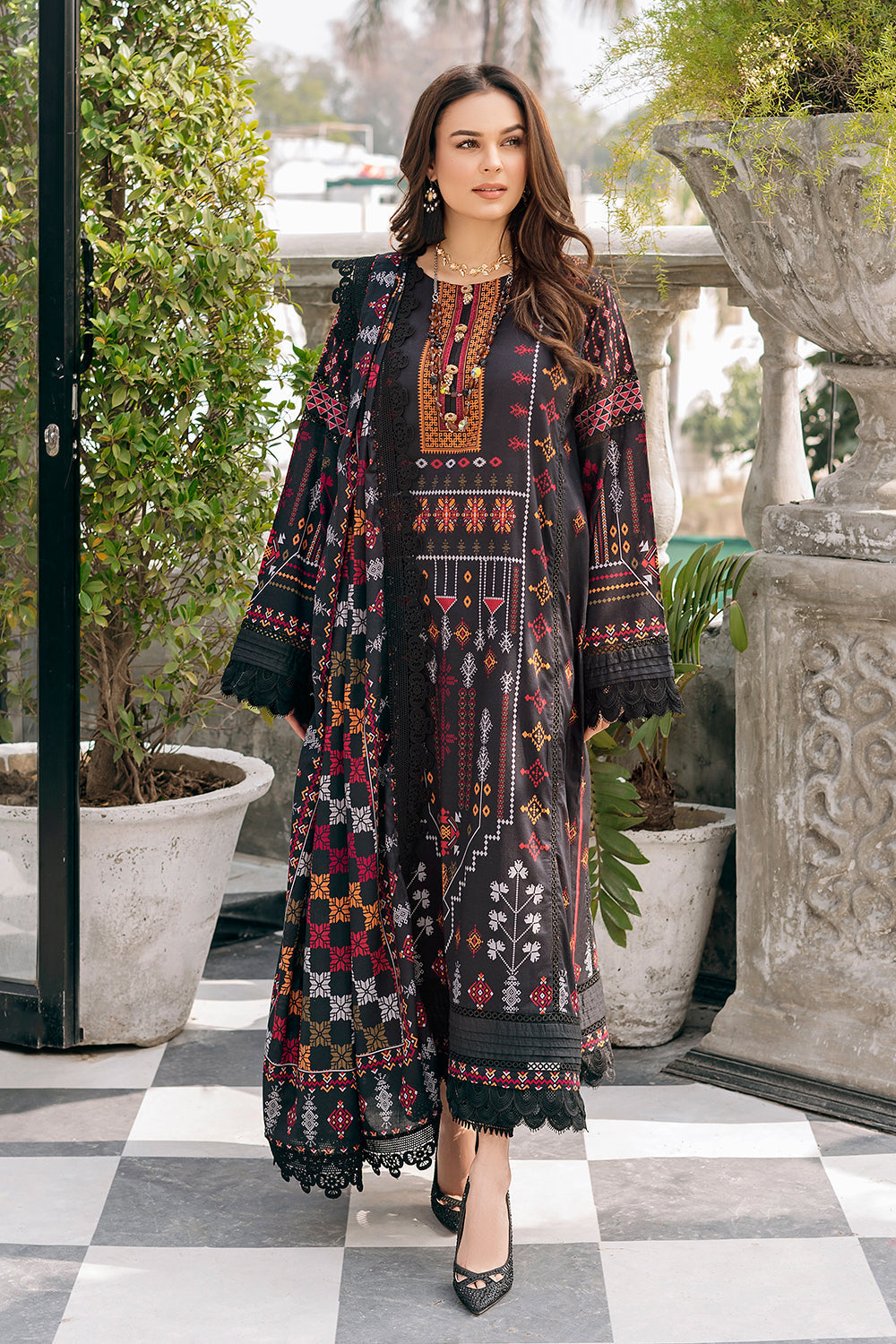 Ittehad Winter Khaddar3PC`22 LF#DP-209 A