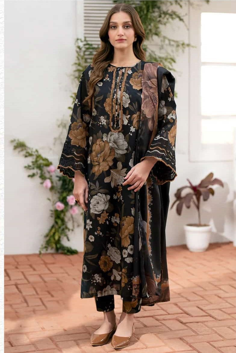 3PC Embroidered IR023-M