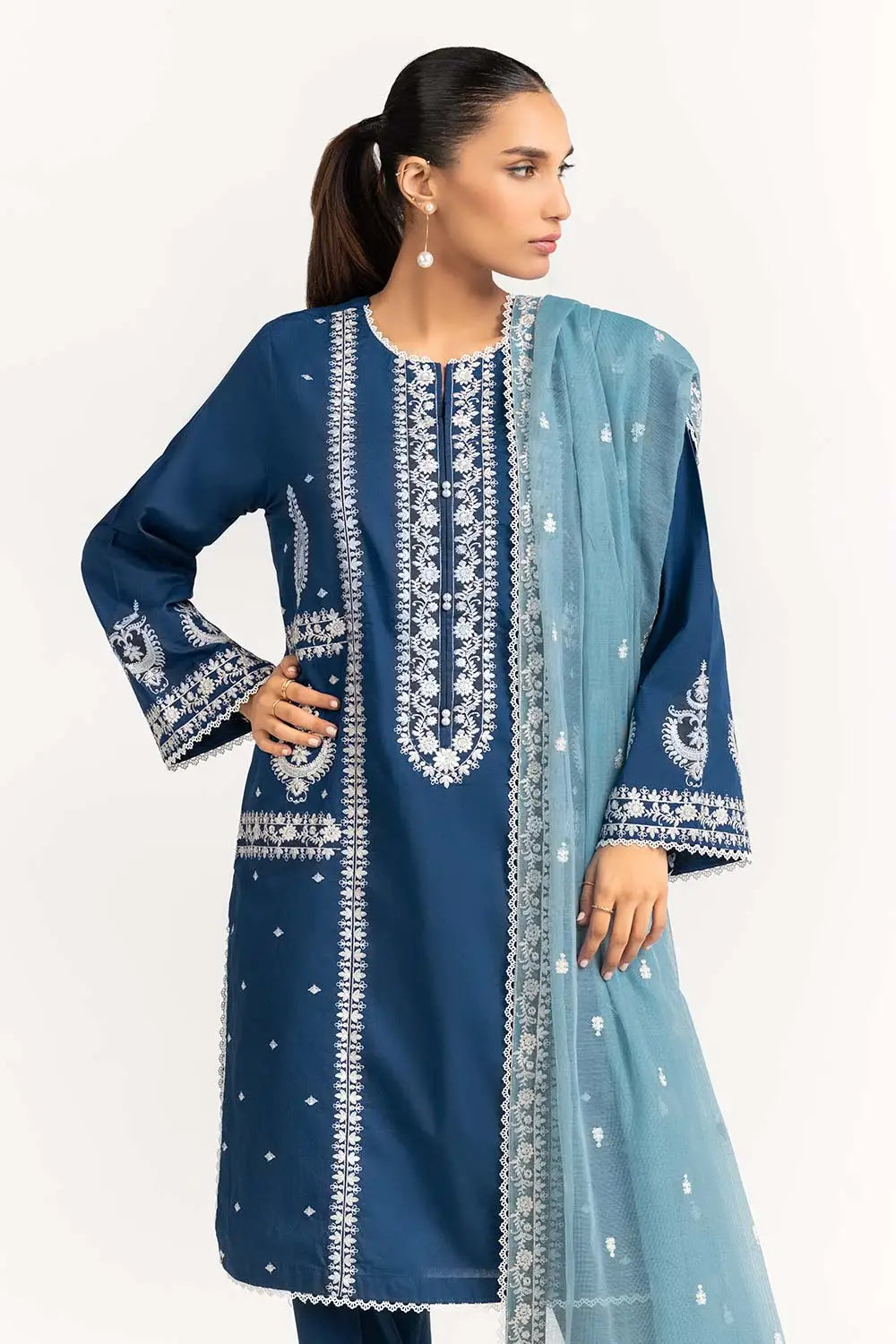 3PC Embroidered IR0096